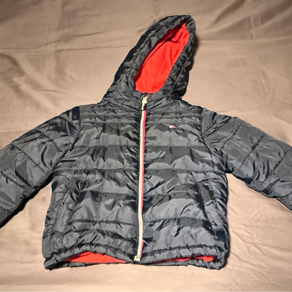 🙂Tommy Hilfiger Black and Red Jacket